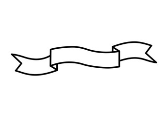 single and classic ribbon frame vector illustration design