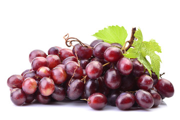 Grapes on a white background