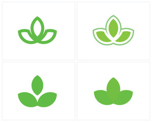 Leaf Logo Design Vector, Green logo template, Nature icon