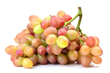 Grapes on a white background