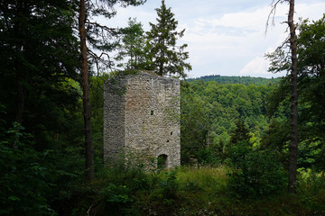 Fototapeta na wymiar Ruine Hohenerpfingen, Schwaebische Alb, Baden Wuerttemberg, Deutschland