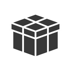 close box, shipping and delivery concept set, glyph icon