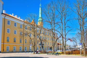 Obraz premium Landscapes of the Old City of Riga, is central and historical part of Riga.