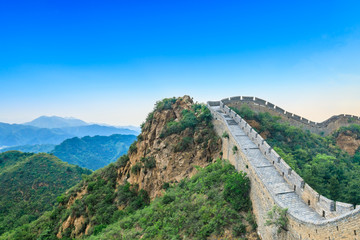 Fototapeta na wymiar Majestic Great Wall of China at sunse