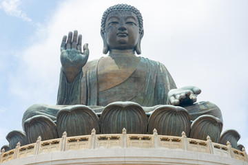 Tian Tan Buddha  statue Hong Kong.