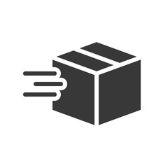 close box, shipping and delivery concept set, glyph icon