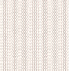 Realistic Detailed 3d Knitting Wool Material Texture Concept Card Background. Vector