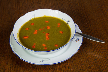Zucchini cream soup