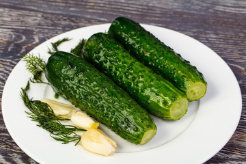 Delicious marinated pickles