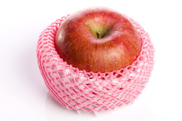 fresh apple isolated white.