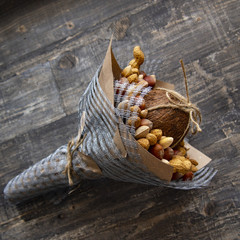 bouquet (composition) of nuts