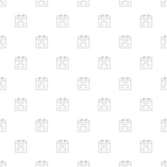 Xmas day background from line icon. Linear vector pattern. Vector illustration