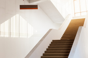 Obraz premium Empty staircase with futuristic design