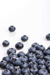 blueberry on the white background
