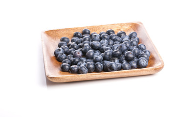 blueberry on the white background