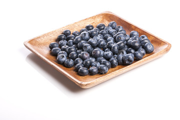 blueberry on the white background