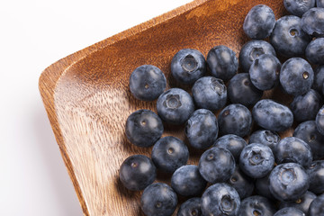 blueberry on the white background