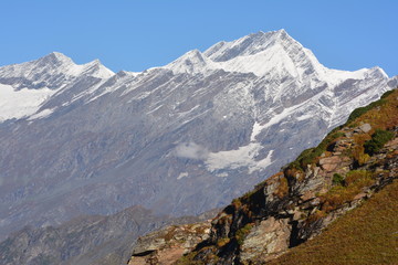 Fototapeta na wymiar Hanuman Tibba Range , Indian Himalayas, Himachal Pradesh, India
