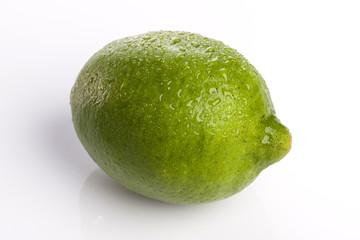 great grape on the wood table, white background.