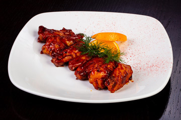 Delicious BBQ wings