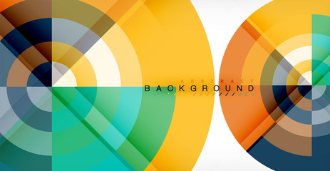 Obraz premium Wektorowy okręgu abstrakta tło