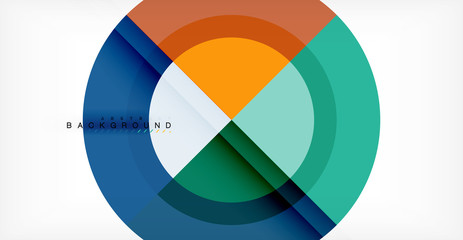 Obraz premium Vector circle abstract background