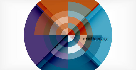 Obraz premium Wektorowy okręgu abstrakta tło