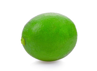 Fresh lime isolated on white