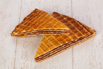 Sweet Waffle with jam