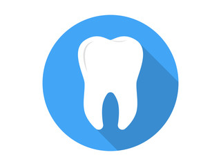 Tooth Icon Flat Vector