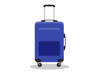 Travel bag, luggage isolated on white background Icon Vector