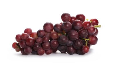 Cardinal grapes isolated on white background