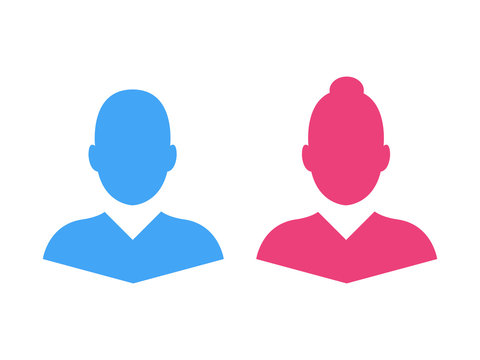 User Icon Profile Avatar Male Female Illustration Icon Vector
