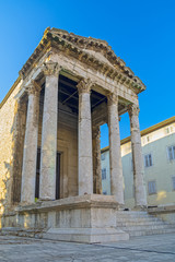 Obraz premium Temple of Augustus, Pula, Croatia