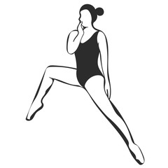 Ballerina in contemplation