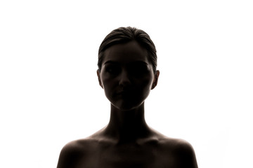 女性のシルエット