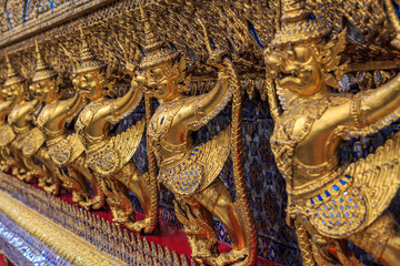Golden Garuda's in Wat Phra Kaew