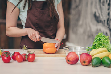 Young chef in the kitchen