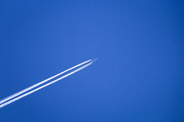 the plane in the sky 