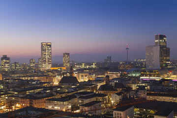 Frankfurt am Main cityscape at night