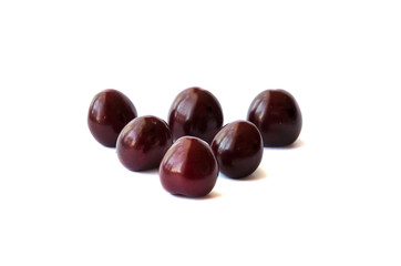Cherry isolated on white background