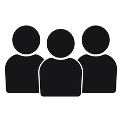 People icon, group icon. People icon in flat style, People icon for web design.