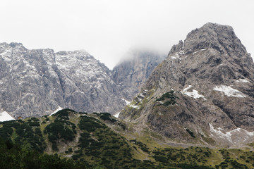 Mountains around Drachensee lake in Tyrol, Austria