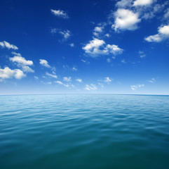 Obraz premium Blue sea water surface