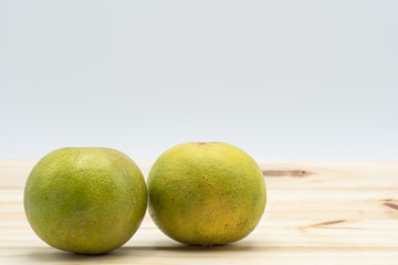 Lime on wood table