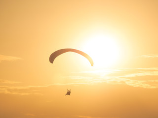 Paragliding at the mountain voloshin at the koktebel crimea