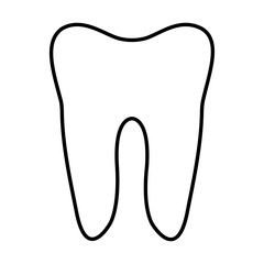Obraz premium Easy tooth vector icon