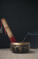 Obraz na płótnie Canvas Time of meditation with incense