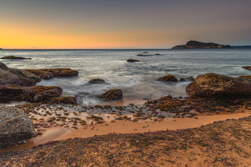 Sunrise Seascape with Clear Skies