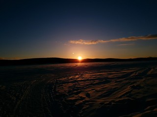 Obraz premium Abisko Frozen Lake